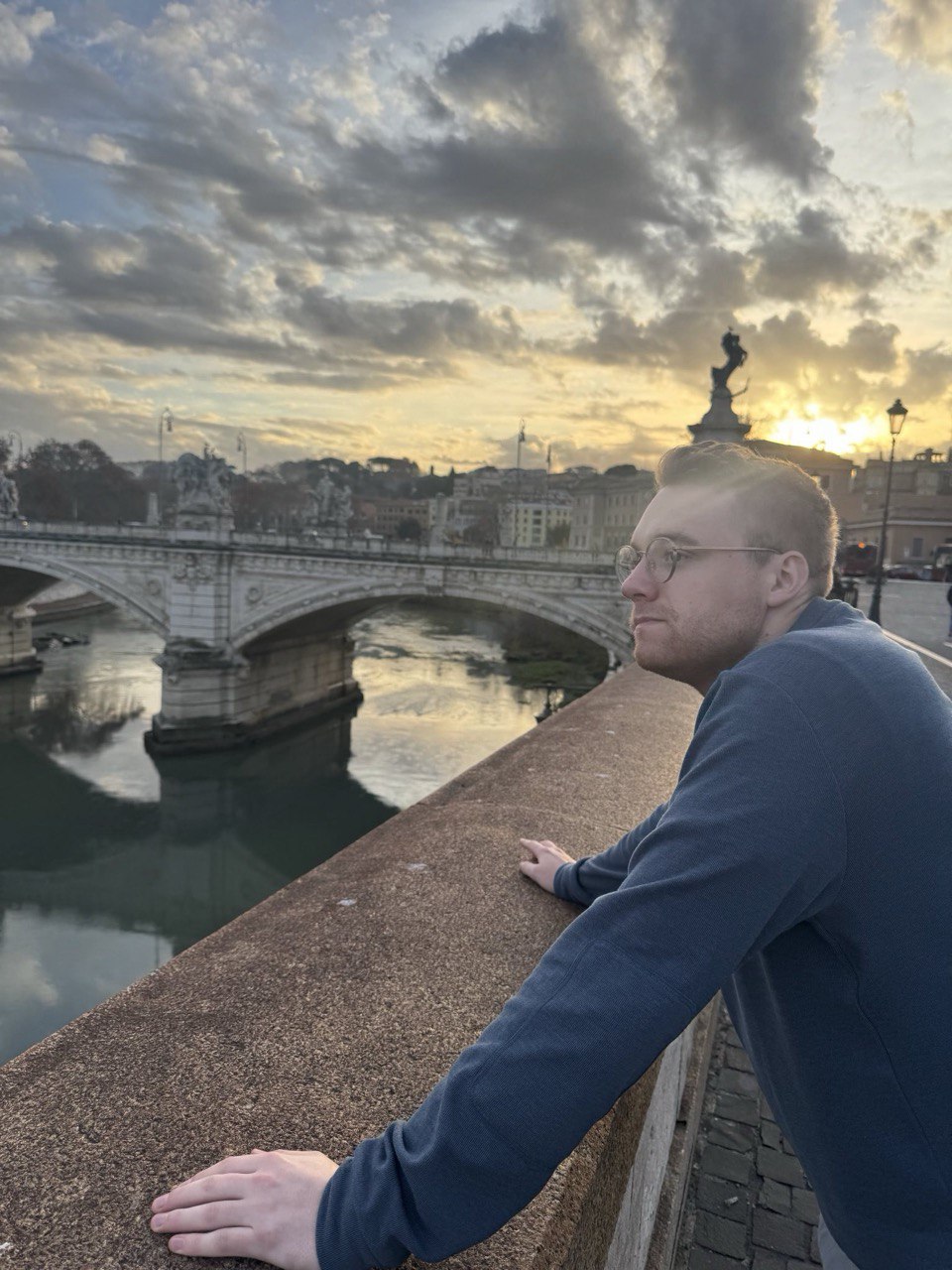 Sunset over the Tiber, Rome